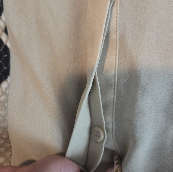 🚫SOLD🚫 Ro & De Black and Cream Snake Print Blouse - Picture 3 of 4